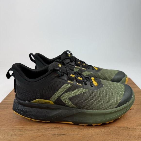 New Mens Keen 450 Dirt Hiking Green/Gold Cushioned Sneakers Shoes Size 8.5 M